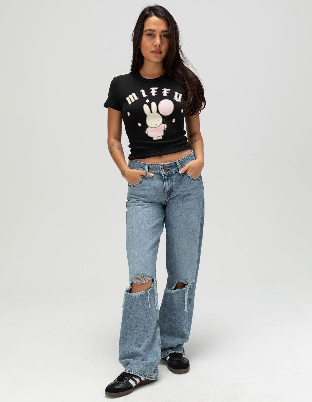 TILLYS x Miffy Balloon Womens Tee - BLACK Product Image