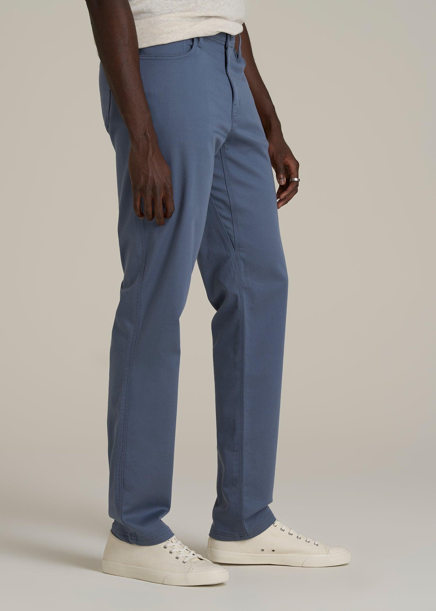 Everyday Comfort 5-Pocket TAPERED-FIT Pant for Tall Men in Blue Slate Product Image