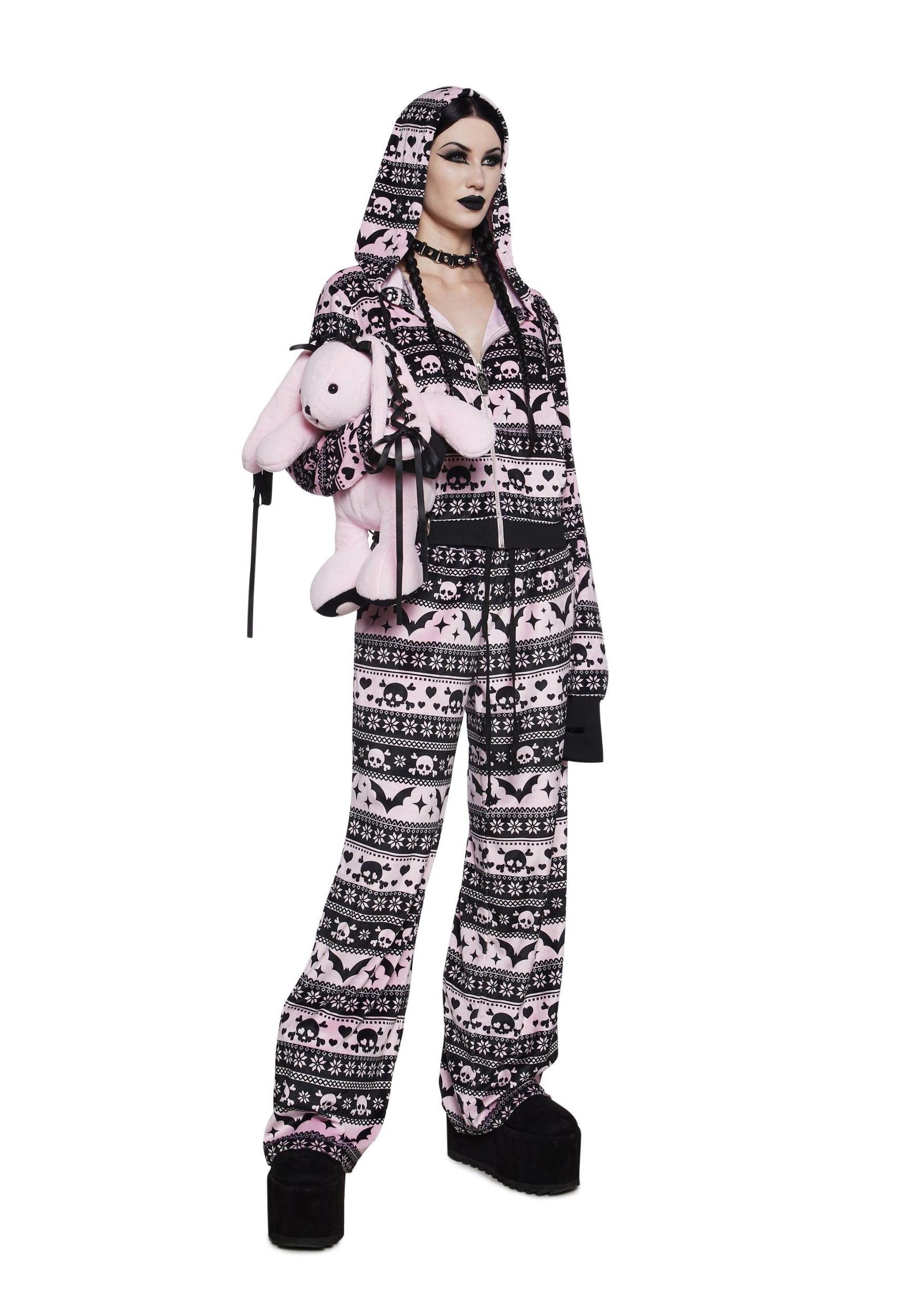 Deck The Skulls Zip-Up Hoodie Girls Product Image