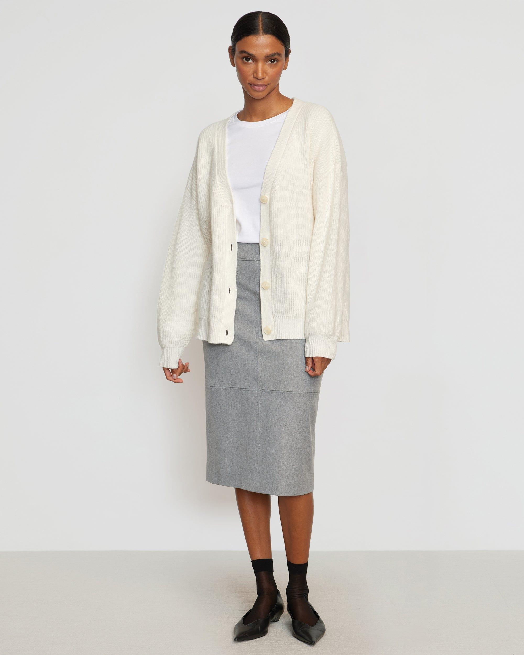 Yulia Back-Split Suiting Skirt Product Image