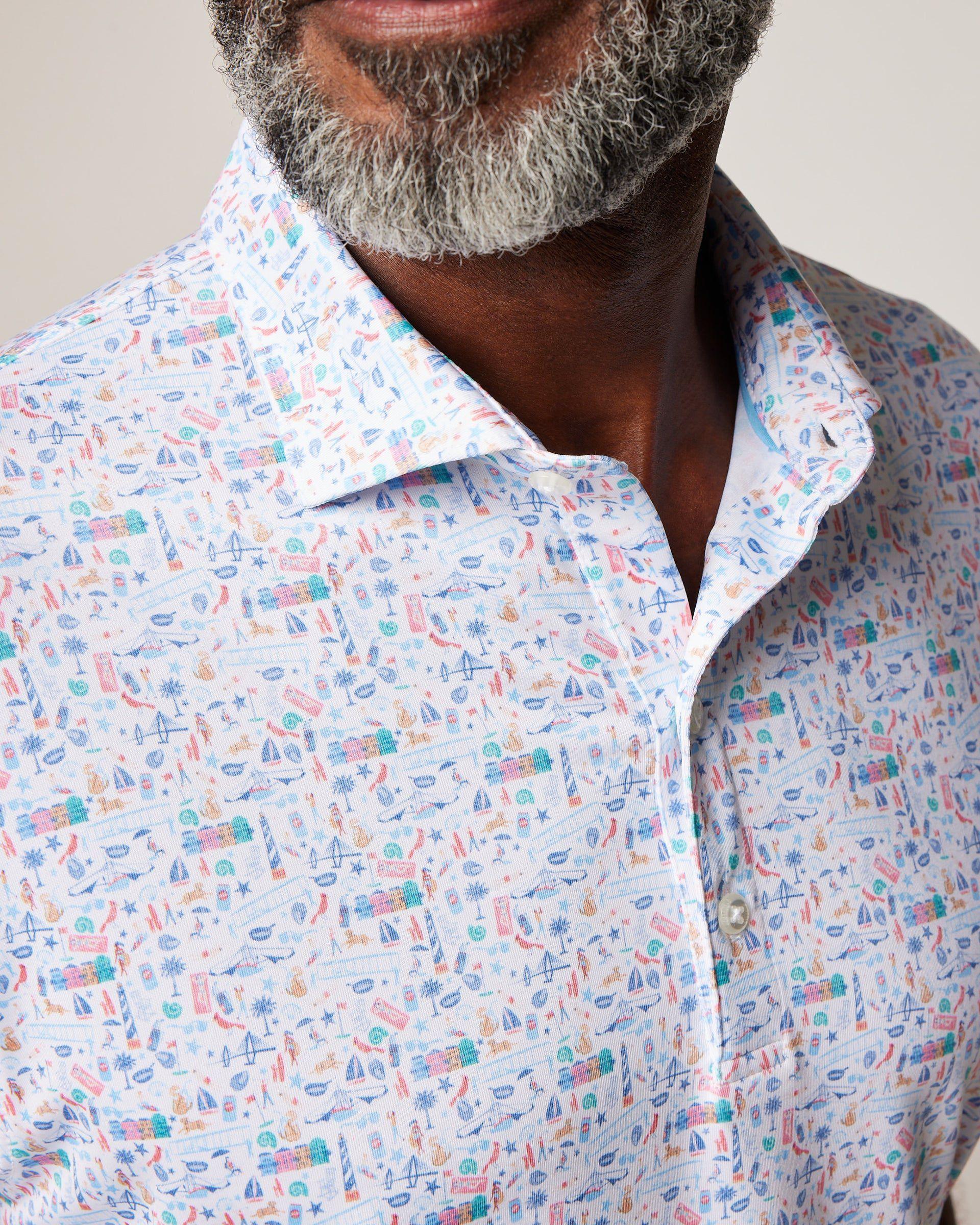 Performance Jersey Polo - Destination Print Male Product Image