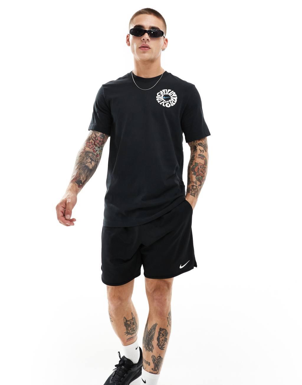 Nike Running Energy graphic t-shirt in black Product Image