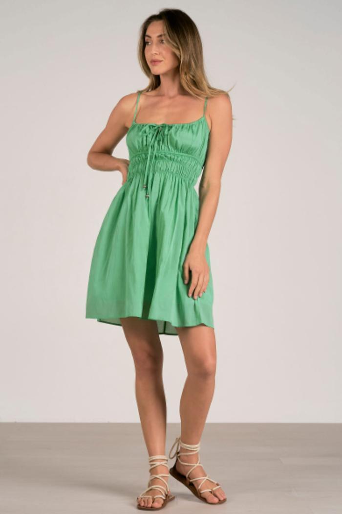 SMOCKED MINI DRESS Product Image