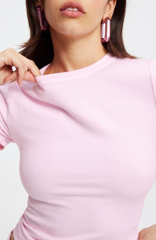 Good American Super Stretch Crew Neck Short Sleeve Baby Tee Product Image