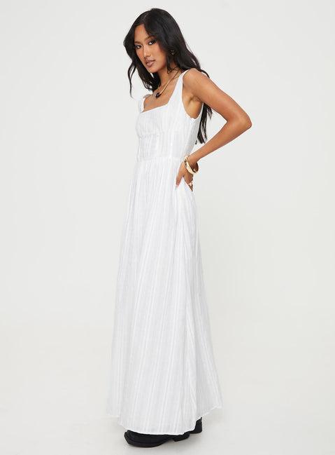 Lorinda Maxi Dress White Product Image