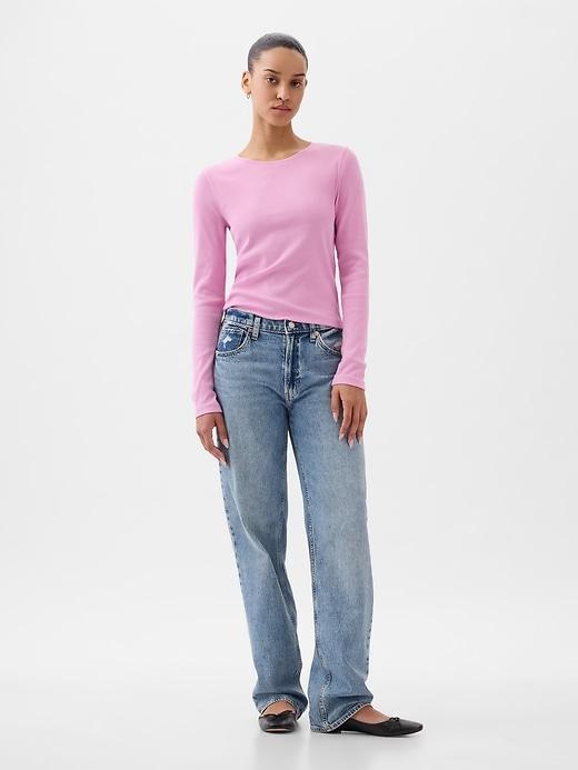 Modern Rib Cropped T-Shirt Product Image
