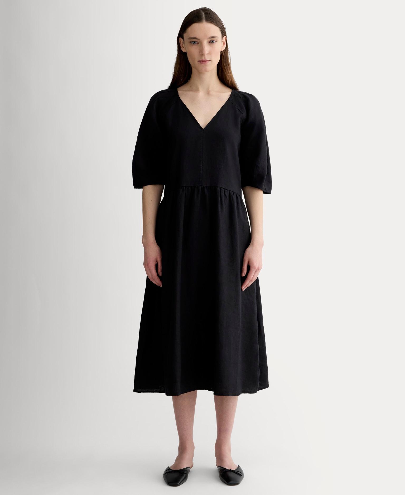 Womens Linen Oversized Puff-Sleeve Dress by Everlane Product Image