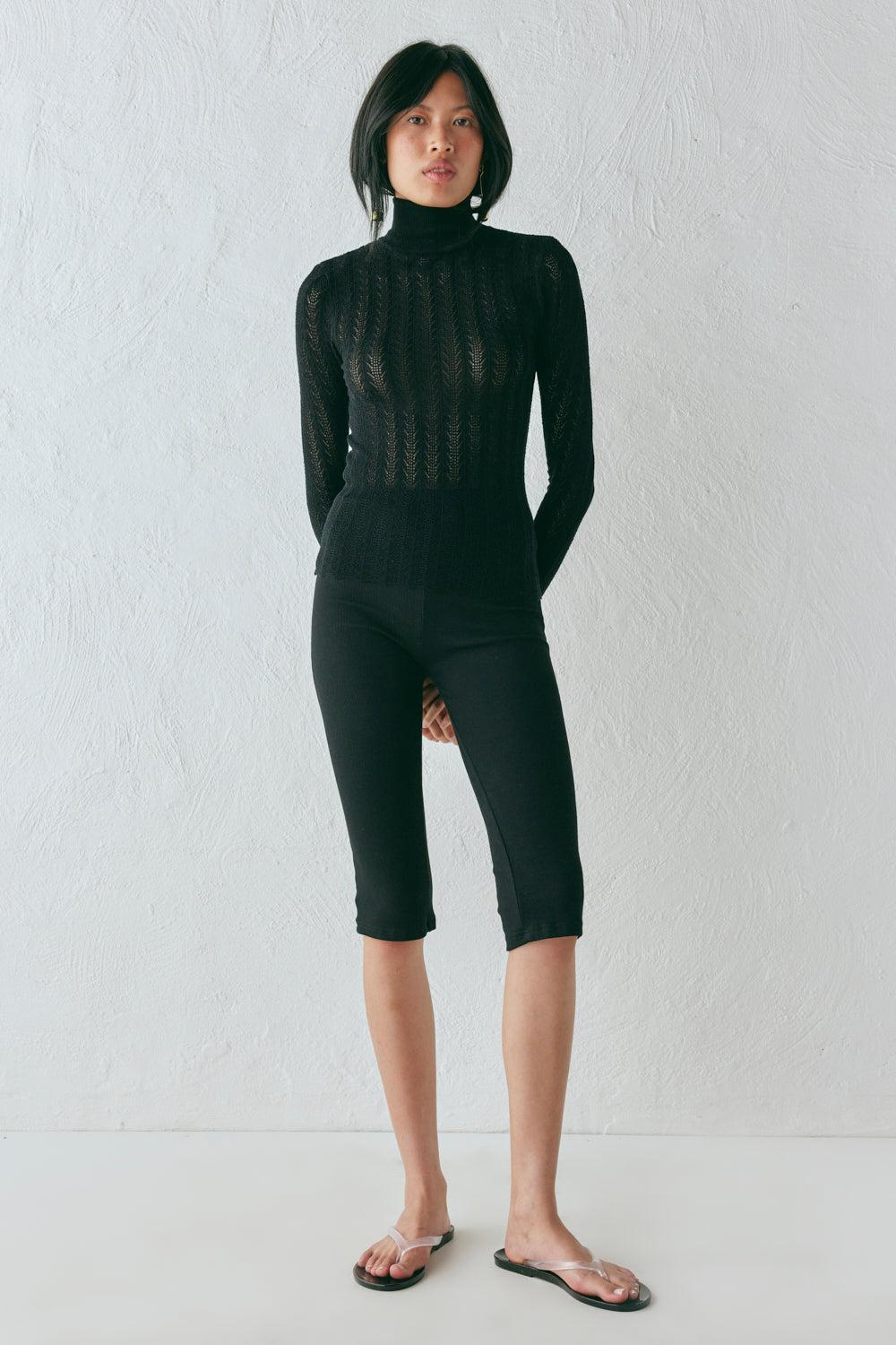 Harriet Knit Skivvy Black Product Image