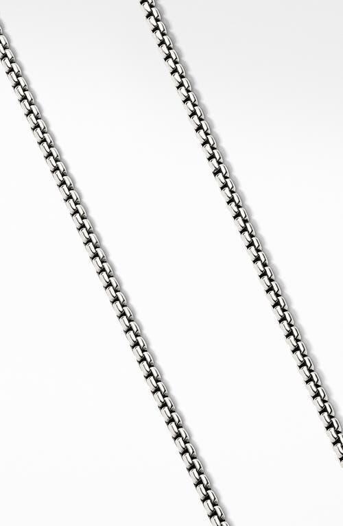 David Yurman Gray Titanium & Stainless Steel Small Box Chain Necklace, 18 Product Image