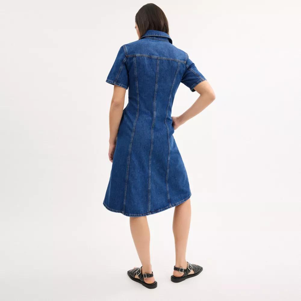 Denim Midi Dress In Organic And Recycled Cotton Product Image