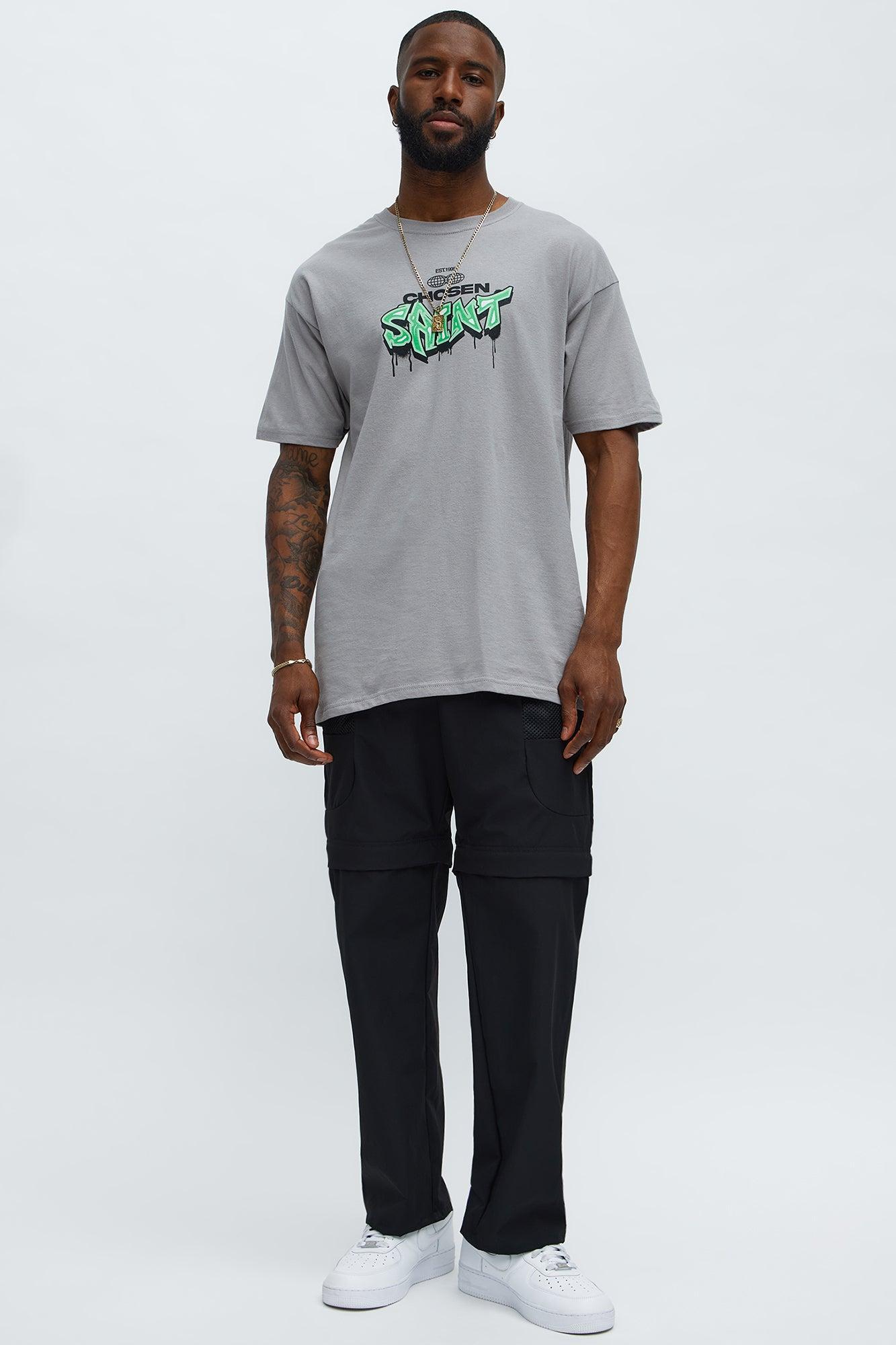 Chosen Saint Short Sleeve Tee - Light Grey Product Image