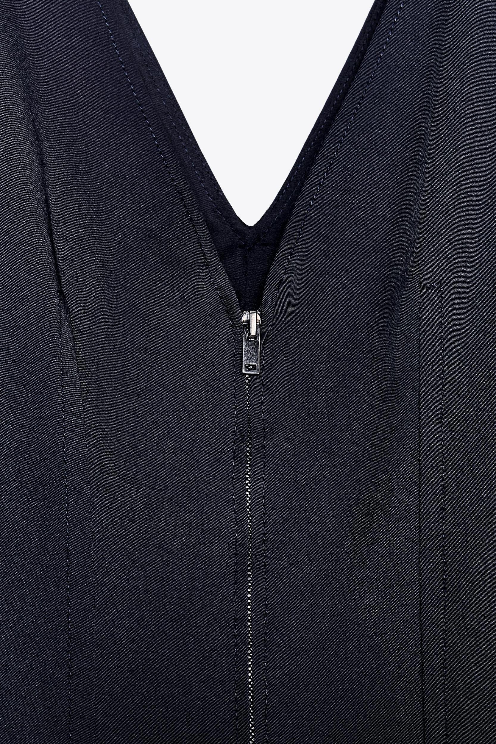 ZW COLLECTION ZIPPER MIDI DRESS Product Image
