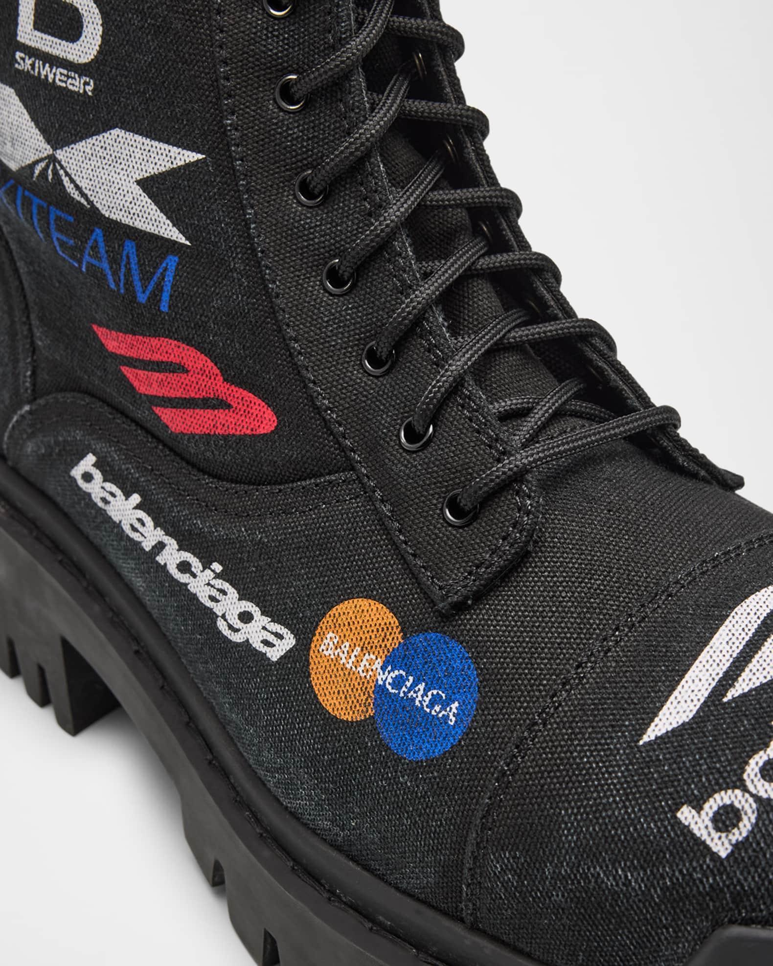 Men's Combat Strike L20 Print Canvas Lace-Up Boots Product Image