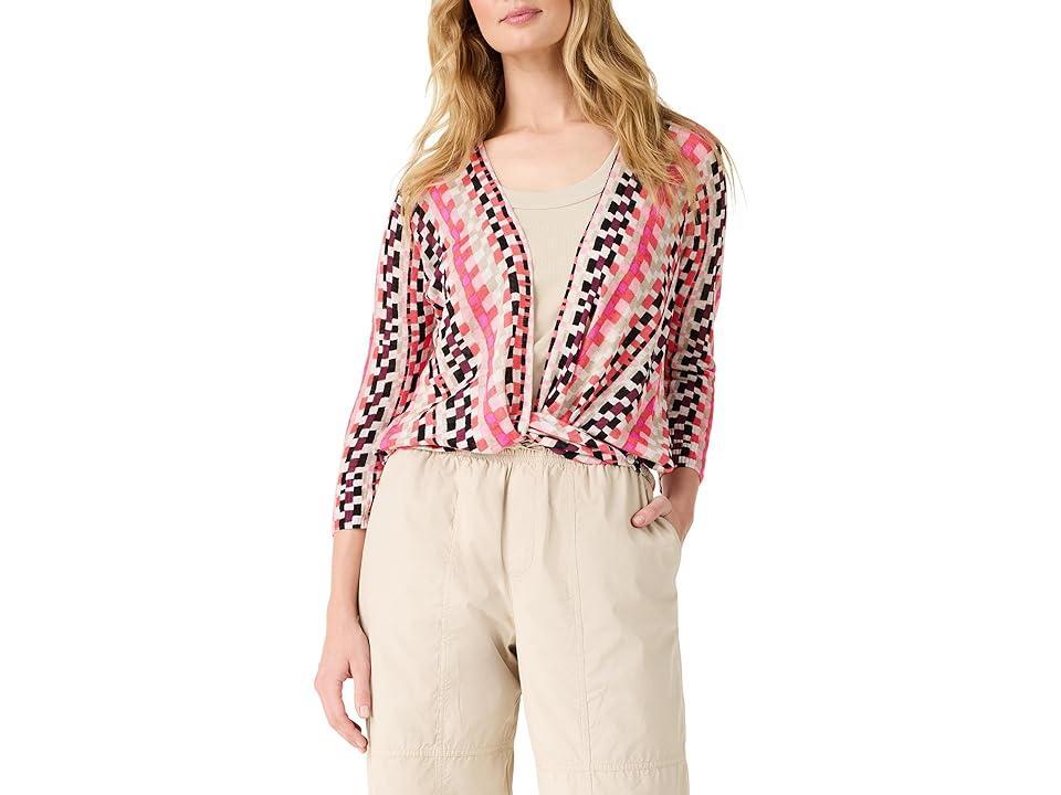 NIC+ZOE Pixel Sunset 4-Way Cardigan Multi) Women's Sweater Product Image