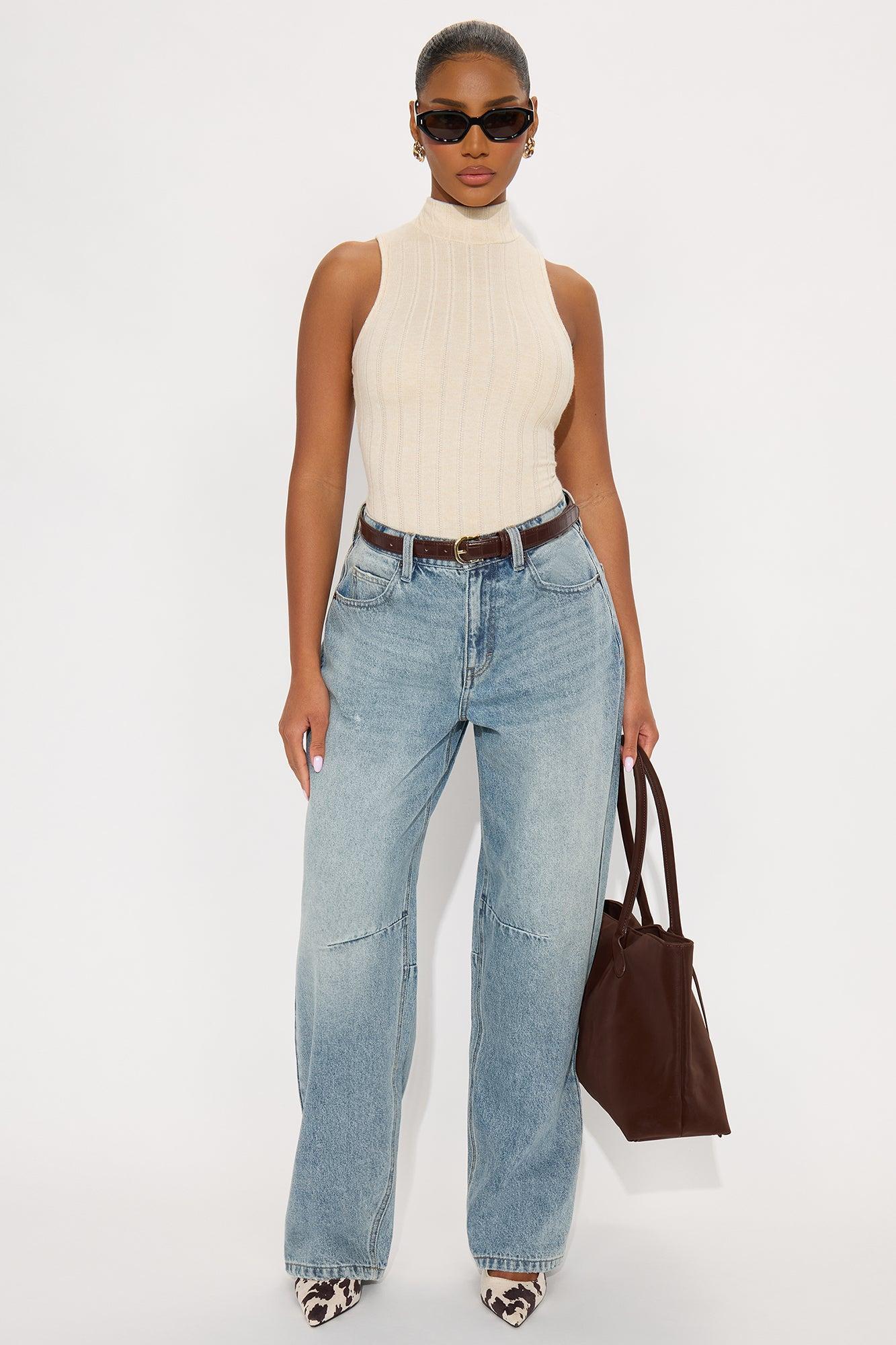 Dakota Straight Leg Jeans - Medium Wash Product Image