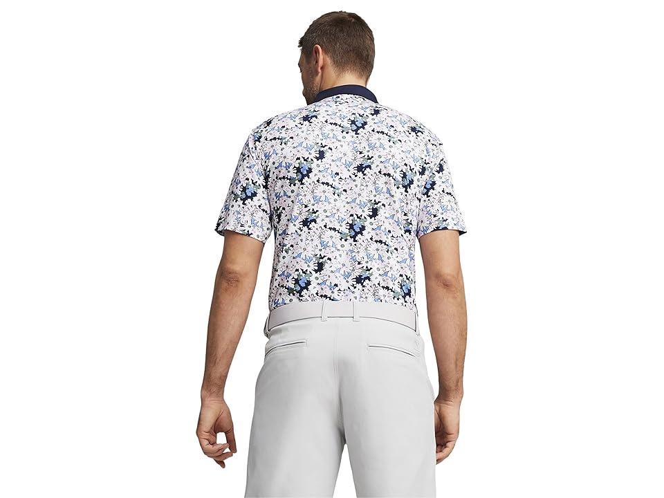 PUMA Golf X Ap Floral Polo (White Glow/Deep ) Men's Clothing Product Image