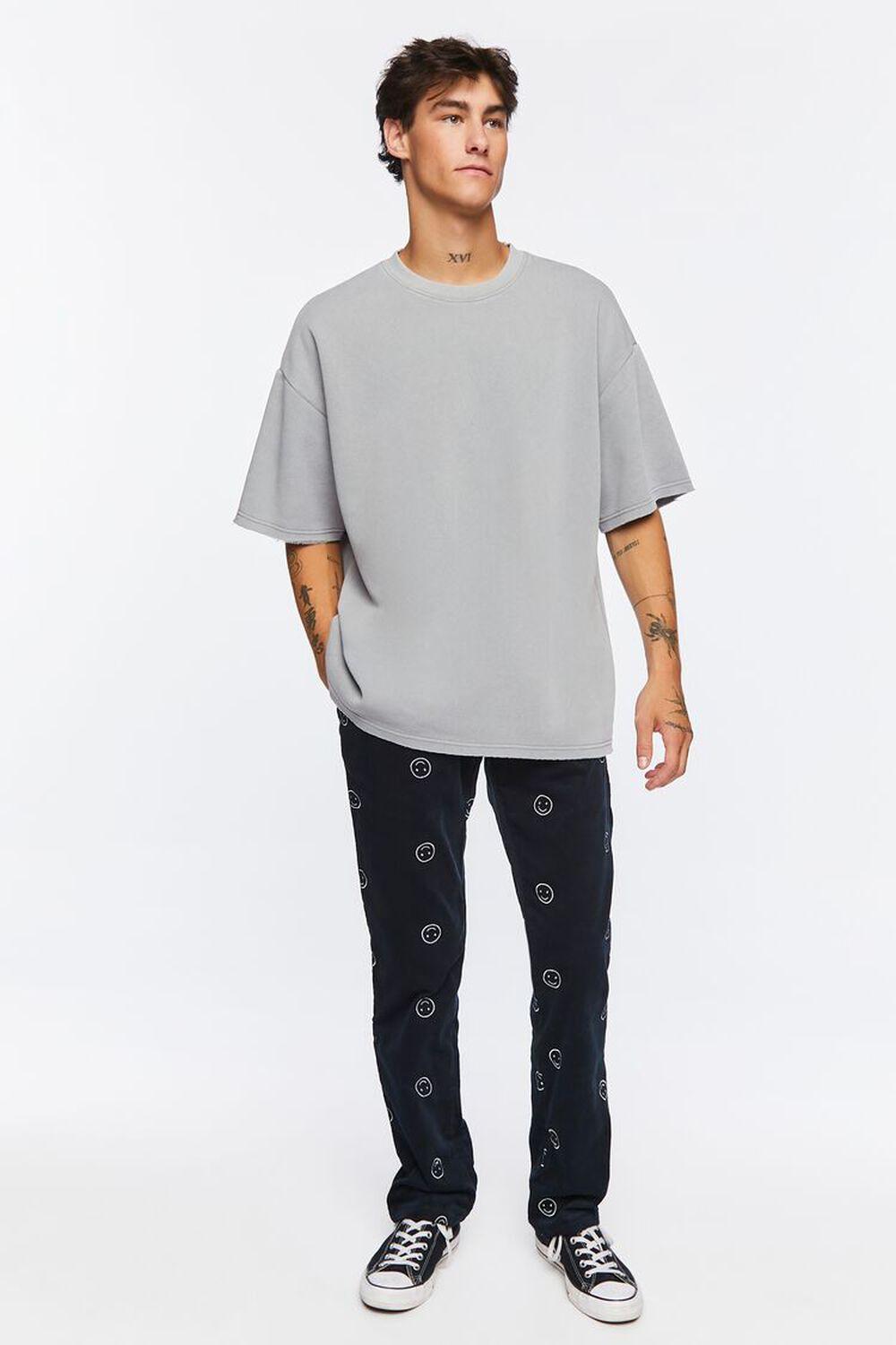 Happy Face Corduroy Drawstring Pants | Forever 21 Product Image