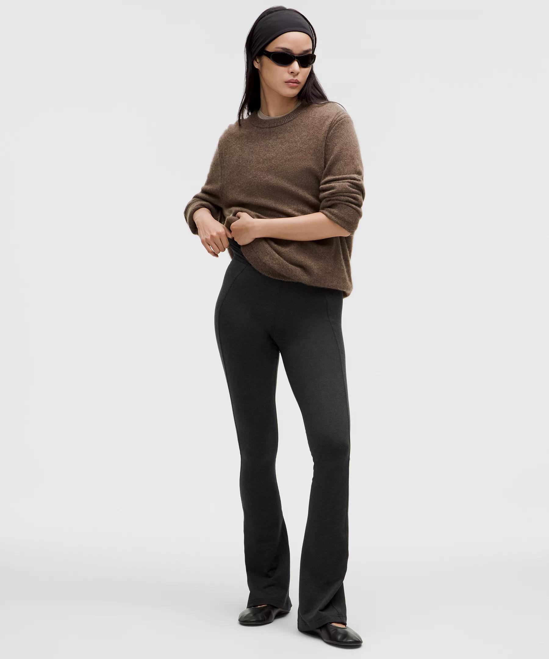 Softy Suedey Split-Hem High-Rise Mini-Flare Pant *Regular Product Image