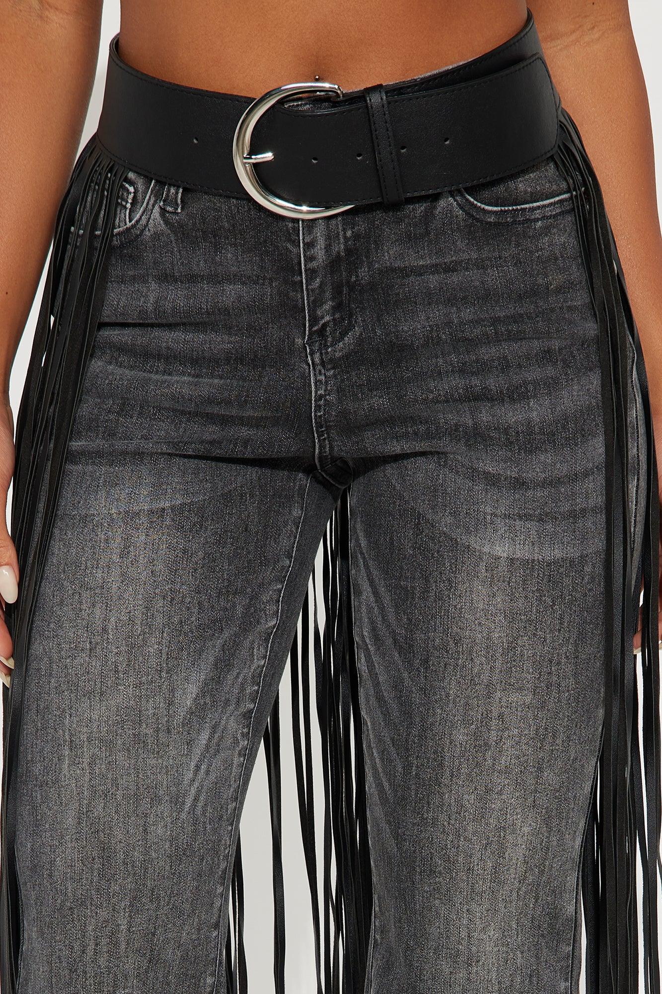 All That Fringe Belt - Black Female Product Image