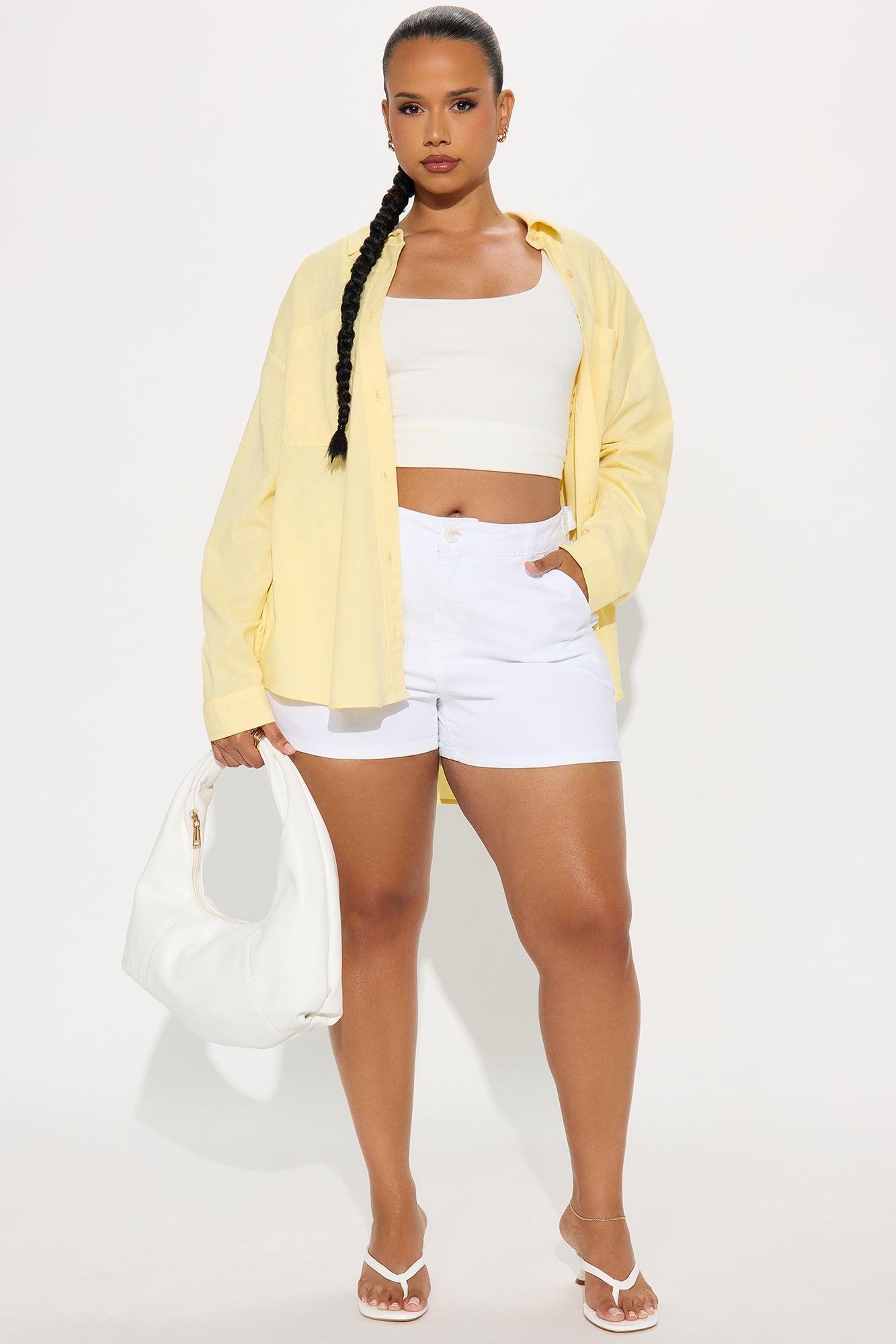 When I'm Yours Short - White Product Image