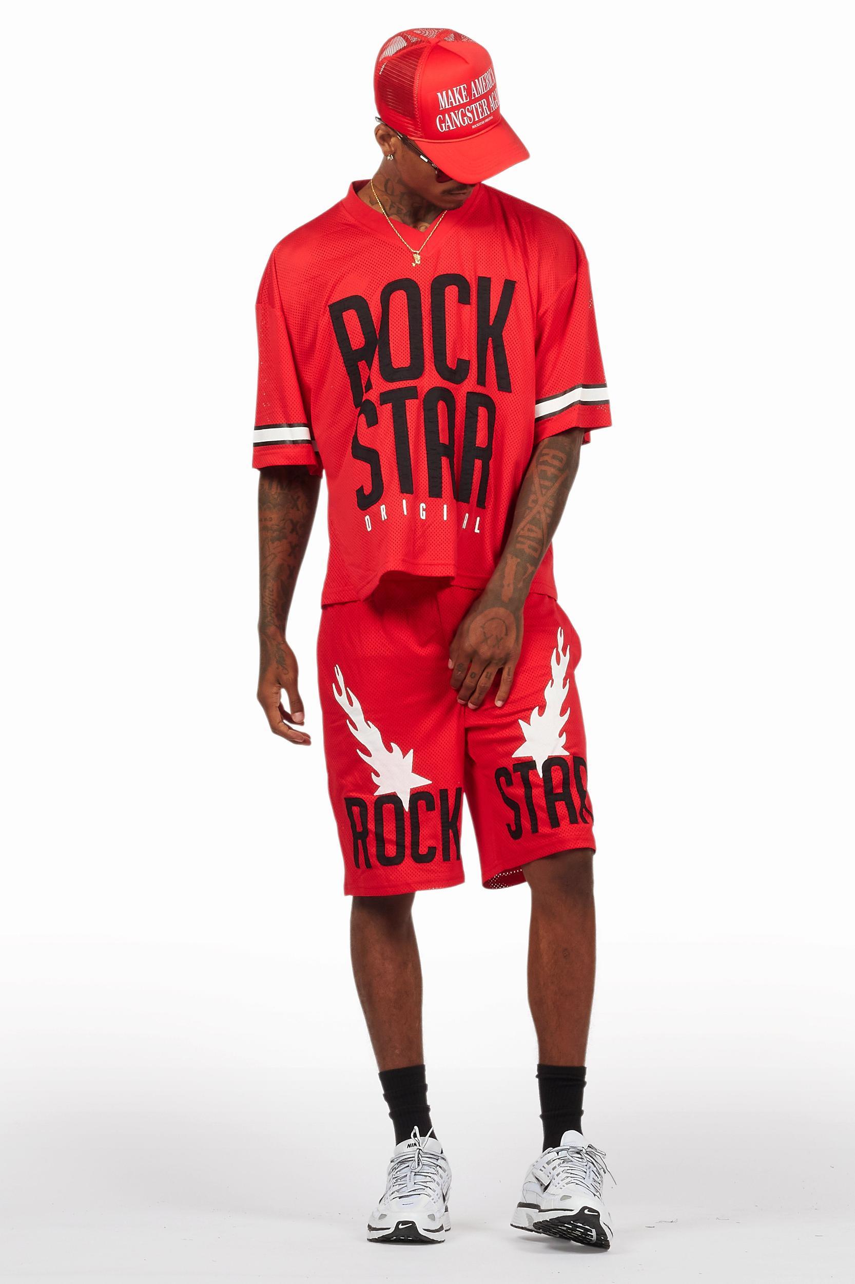Climi Red T-Shirt/Short Set Male Product Image