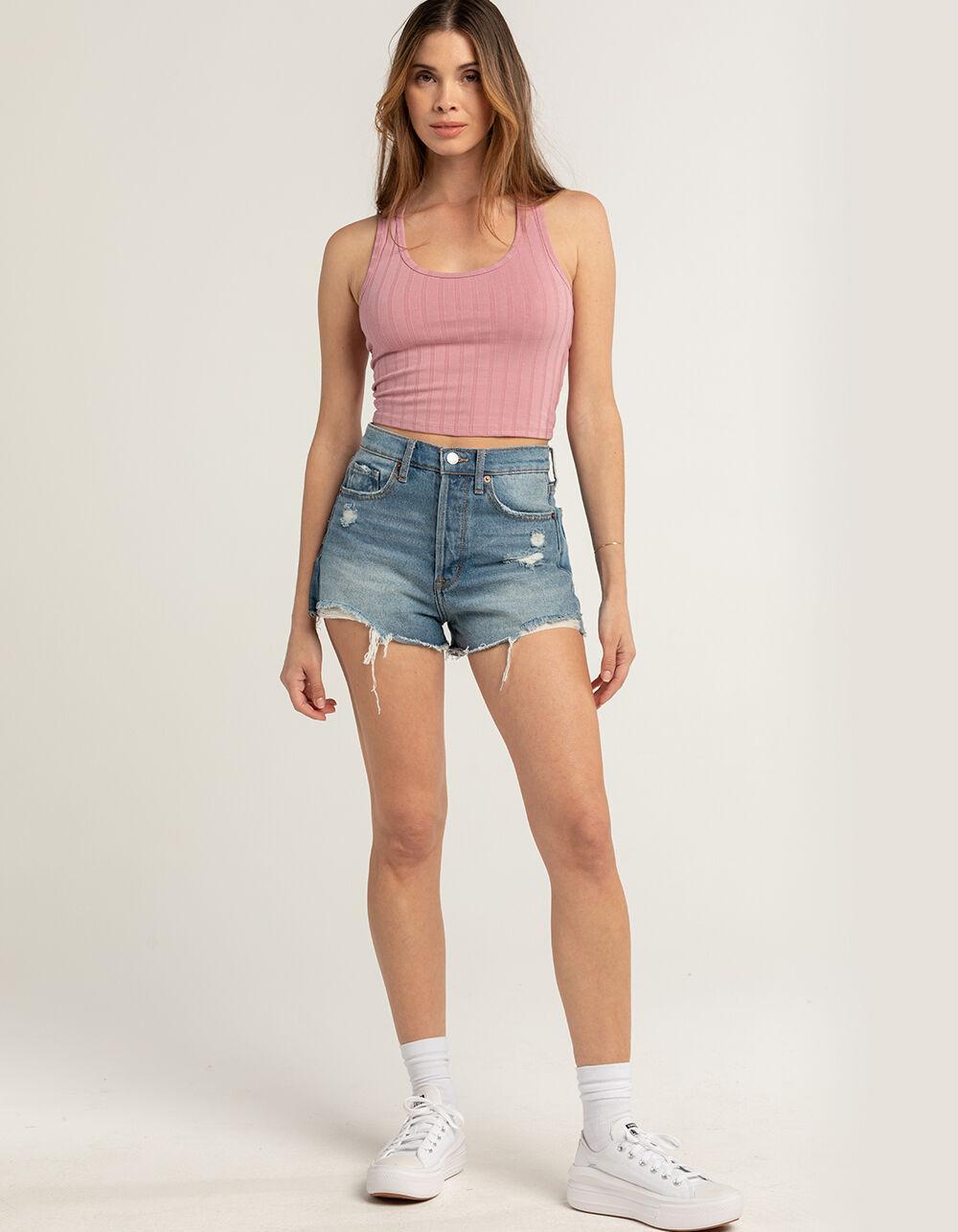 RSQ Womens Vintage High Rise Shorts - MEDIUM WASH Product Image