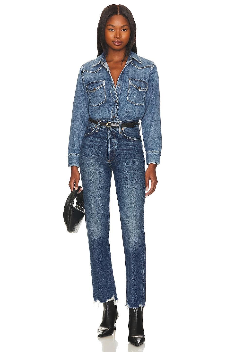 90s Pinch Waist High Rise Straight AGOLDE Product Image