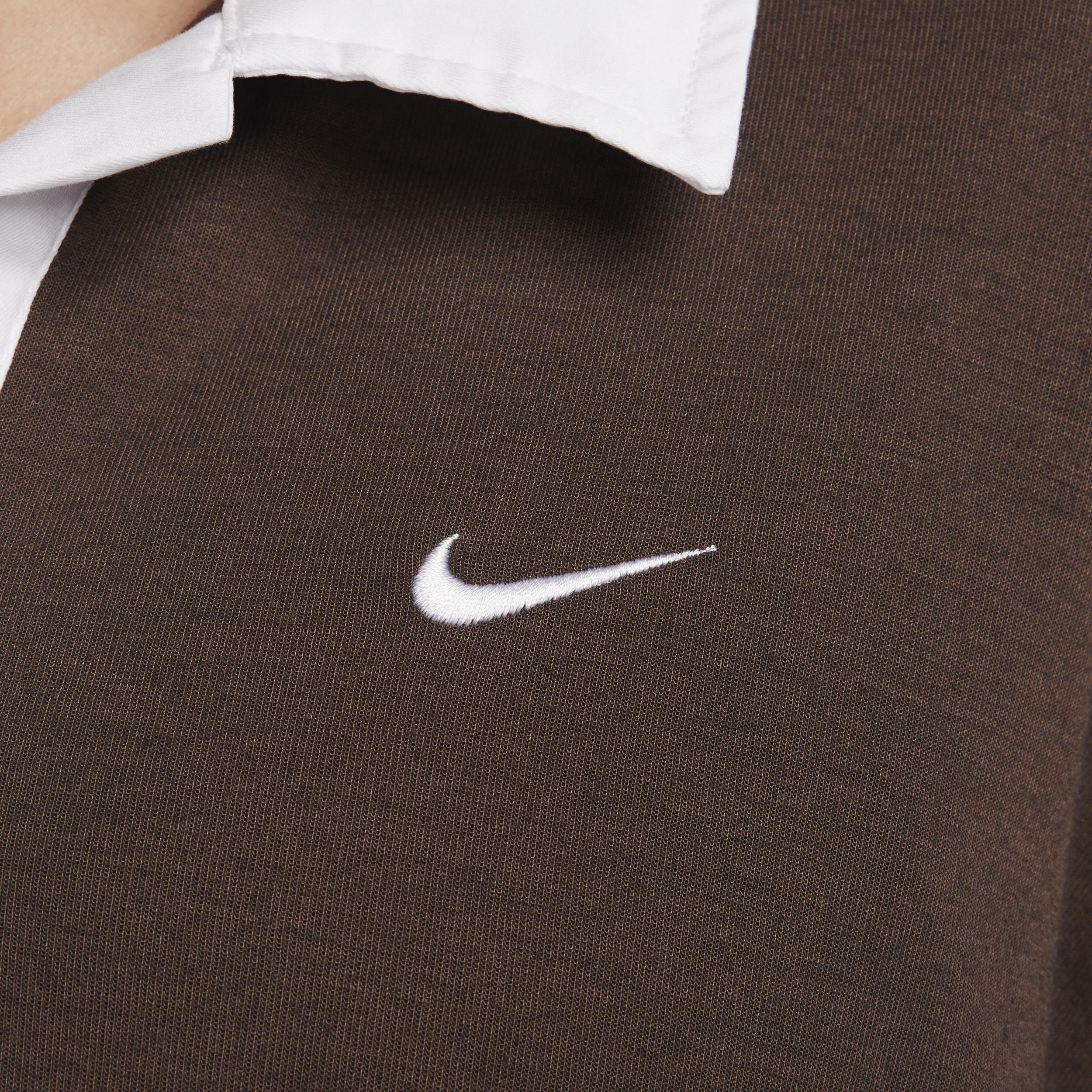 Nike Essential oversized long sleeve polo Product Image