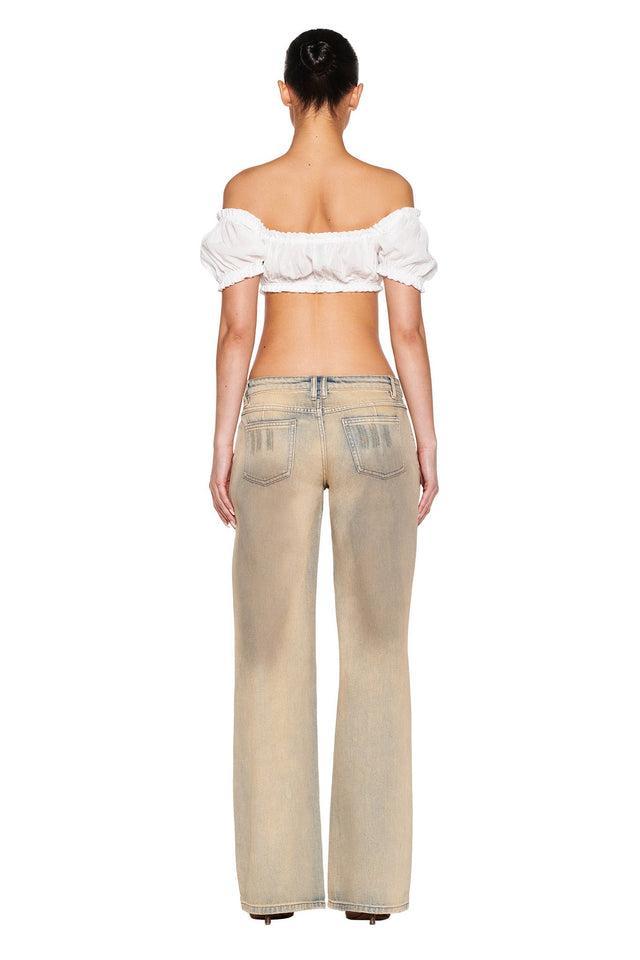 DYLAN JEAN - BEIGE : TAN WASH Product Image