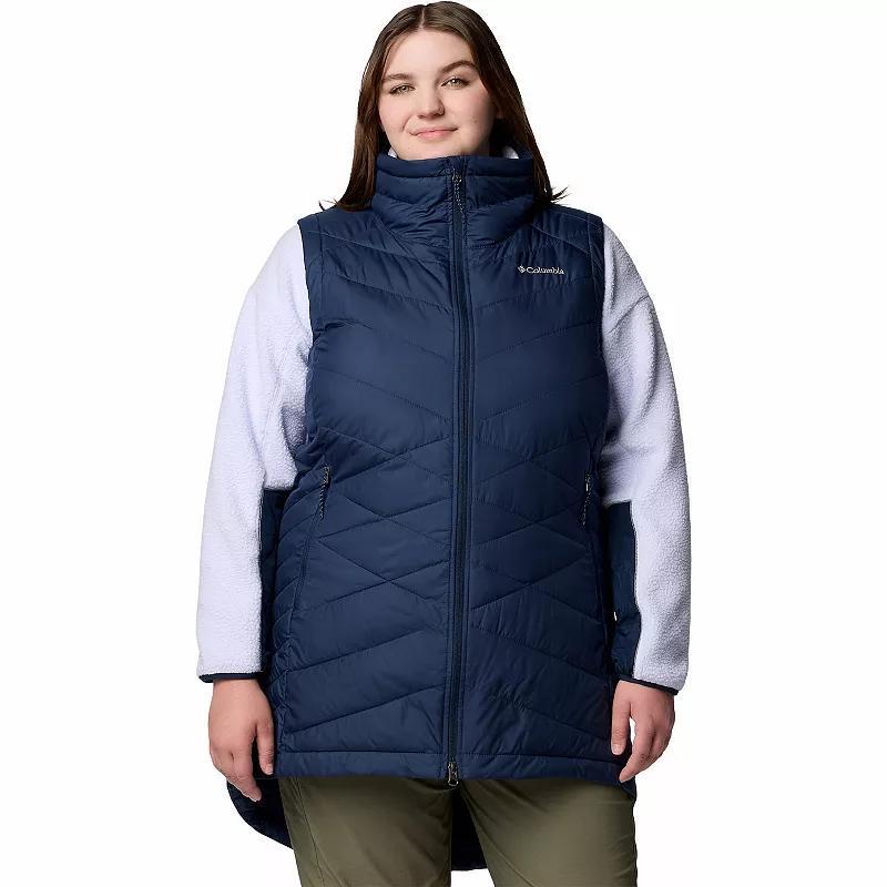 Plus Size Columbia Heavenly II Long Vest, Women's, Size: 1XL, Dark Grey Product Image
