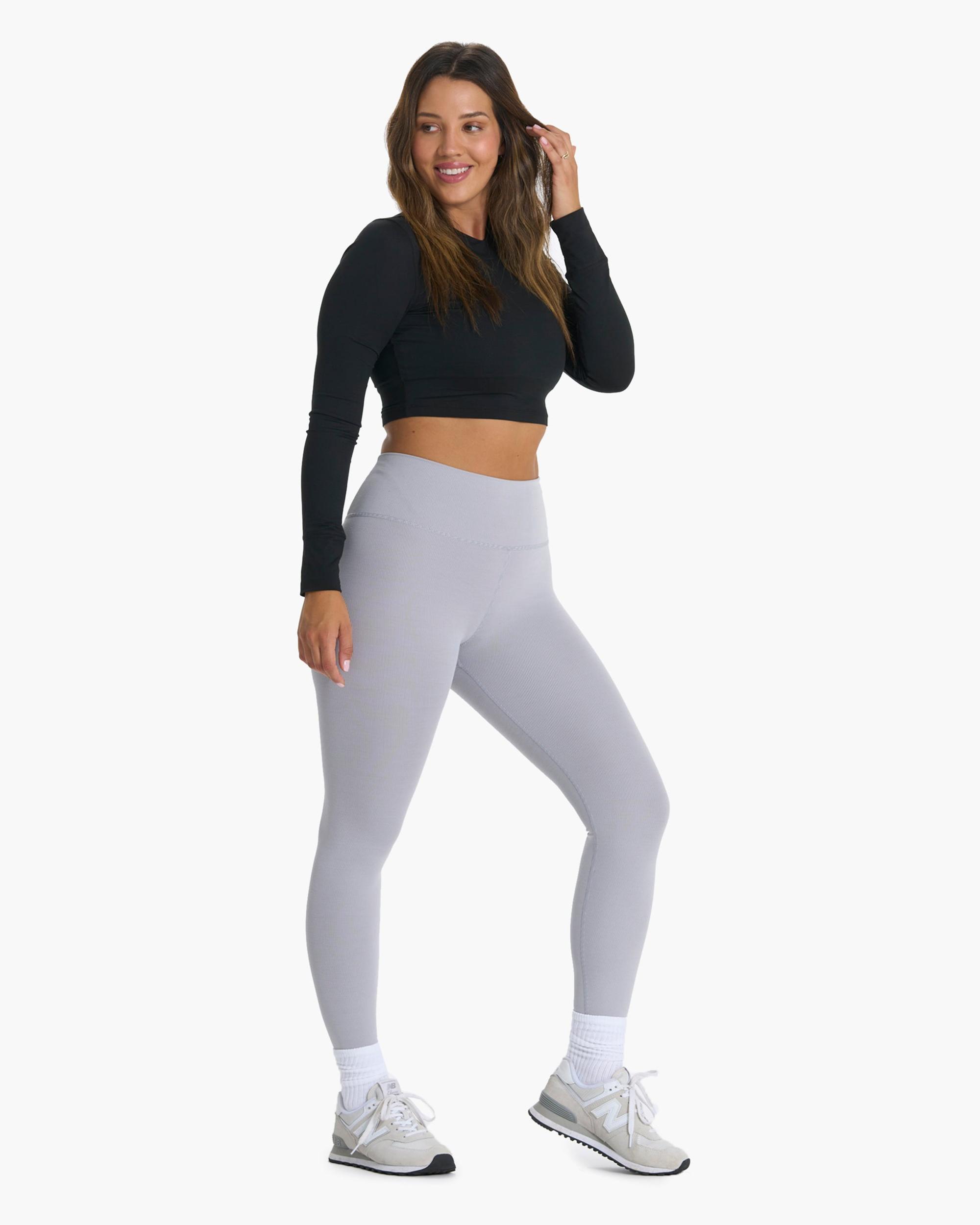 Long-Sleeve Lux Crop Tee Product Image