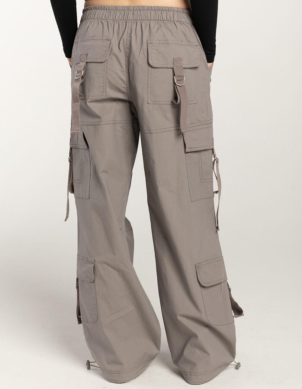 RSQ Womens Mid Rise Double Cargo Parachute Pants Product Image