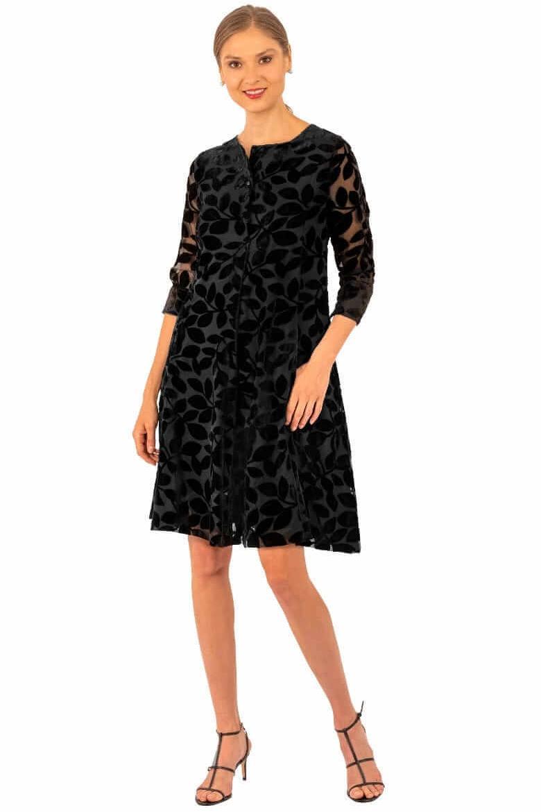 Ursula Swing Dress - Luxe Leaf Velvet Product Image