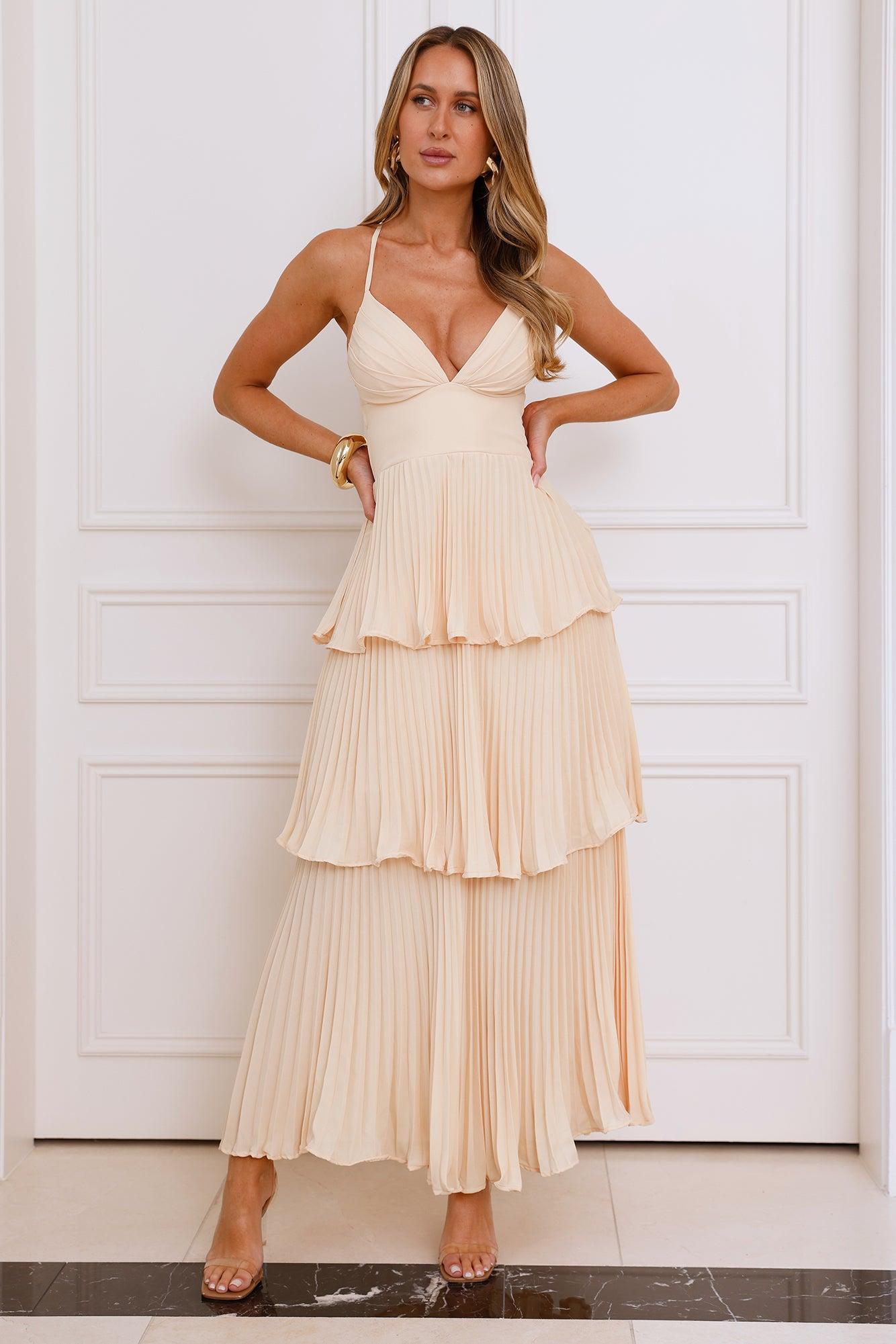 Fashionably Ever After Maxi Dress Lemon Product Image