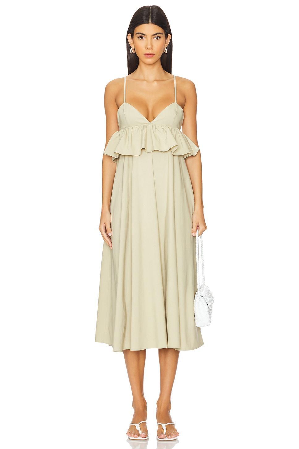 Peplum Midi Dress WeWoreWhat Product Image