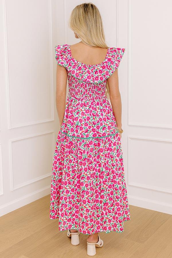 Sweet Garden Floral Midi Dress Product Image