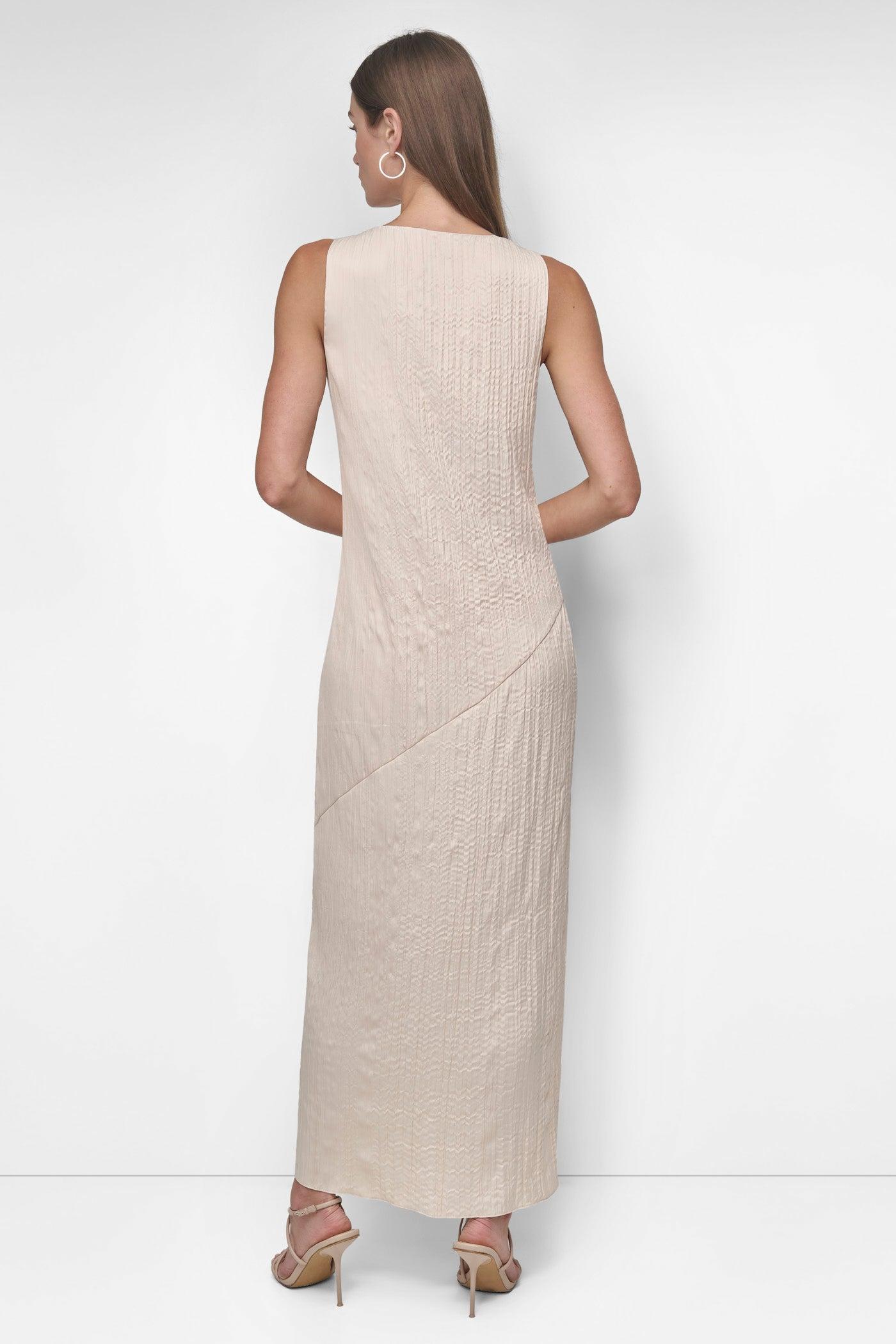 SLEEVELESS BROOMSTICK TWILL MIDI Product Image