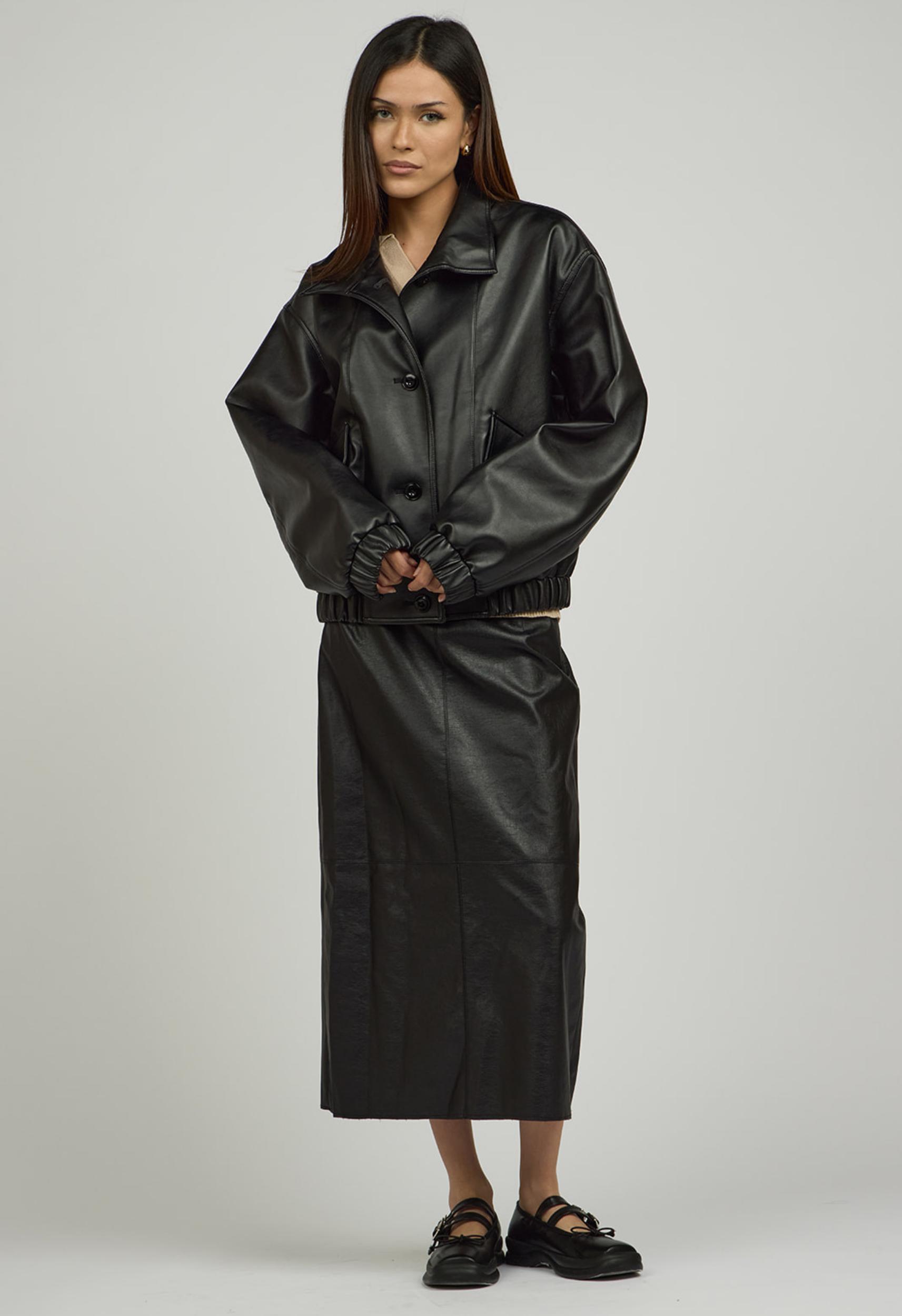 Stacy Vegan Leather Skirt Product Image