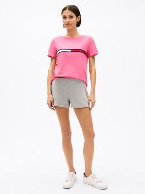 Embroidered Flag Stripe Logo T-Shirt Product Image