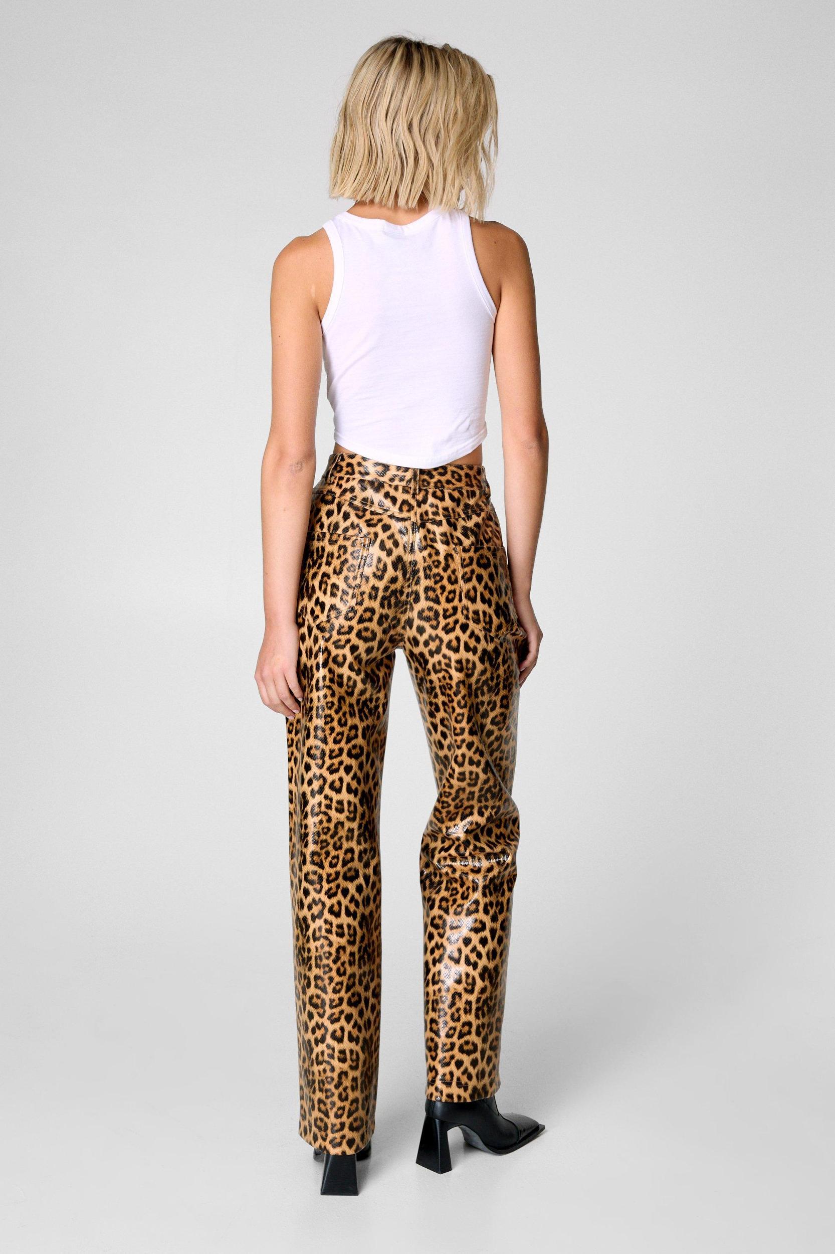 Leopard Straight Leg Pant Product Image