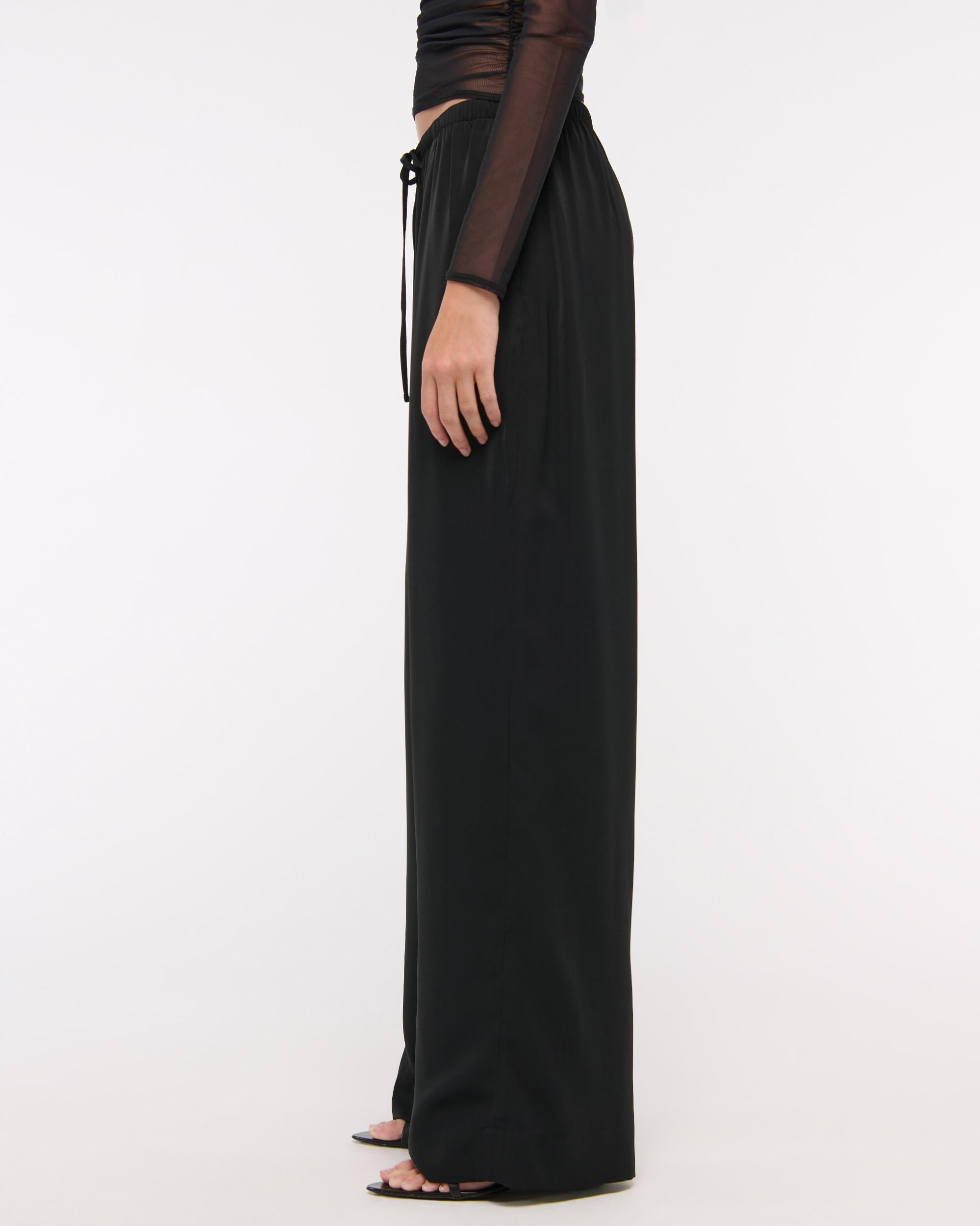 Drapey Wide Leg Pull-On Pant Product Image