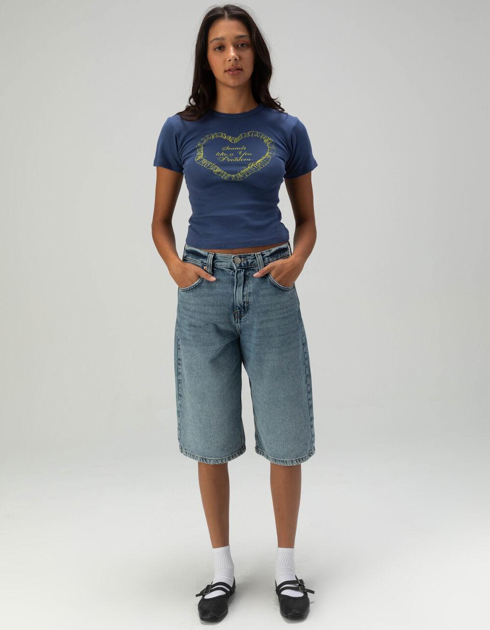 BDG Urban Outfitters You Problem Womens Baby Tee - NAVY Product Image