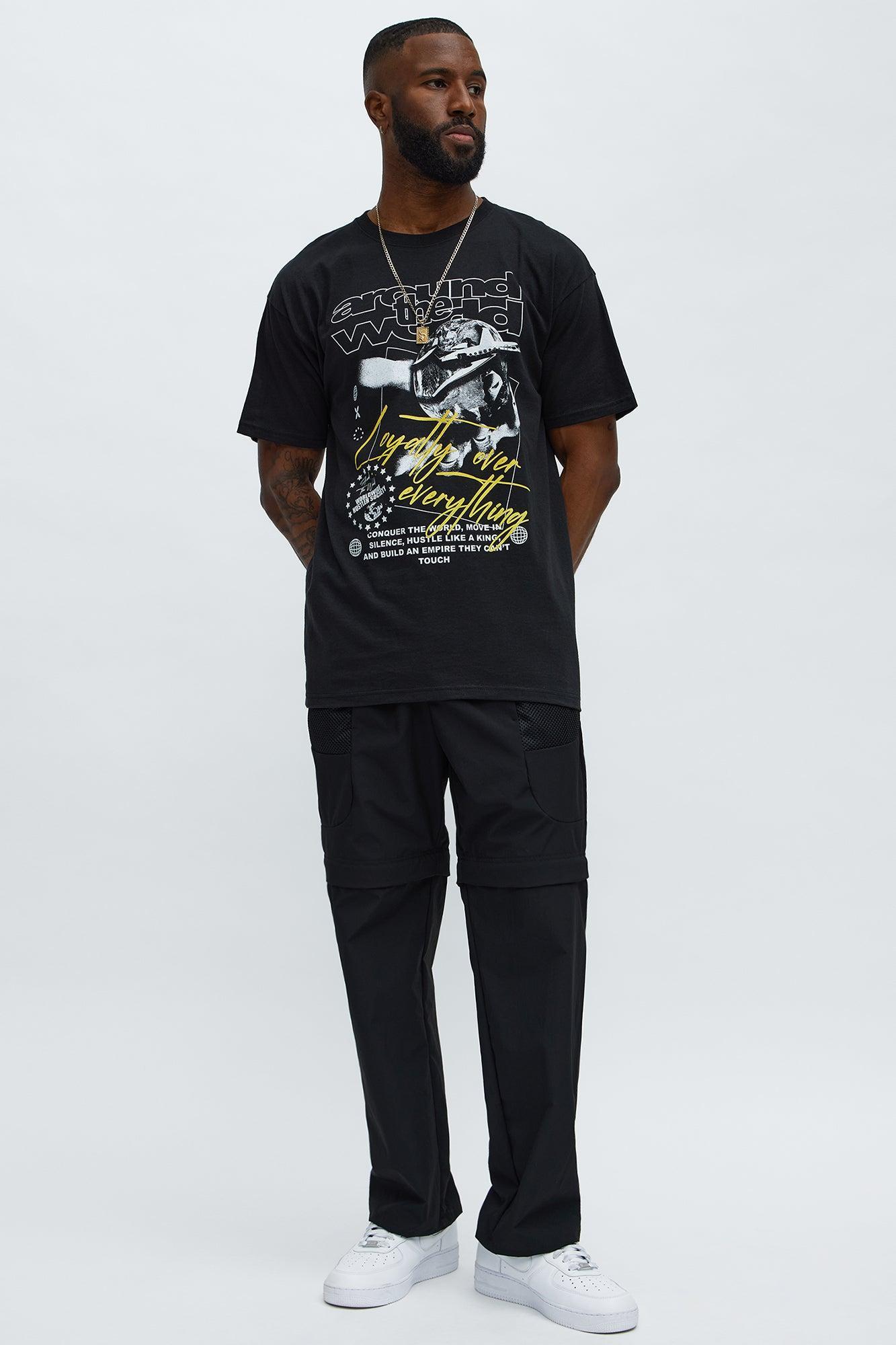 Around The World Hustle Short Sleeve Tee - Black Product Image