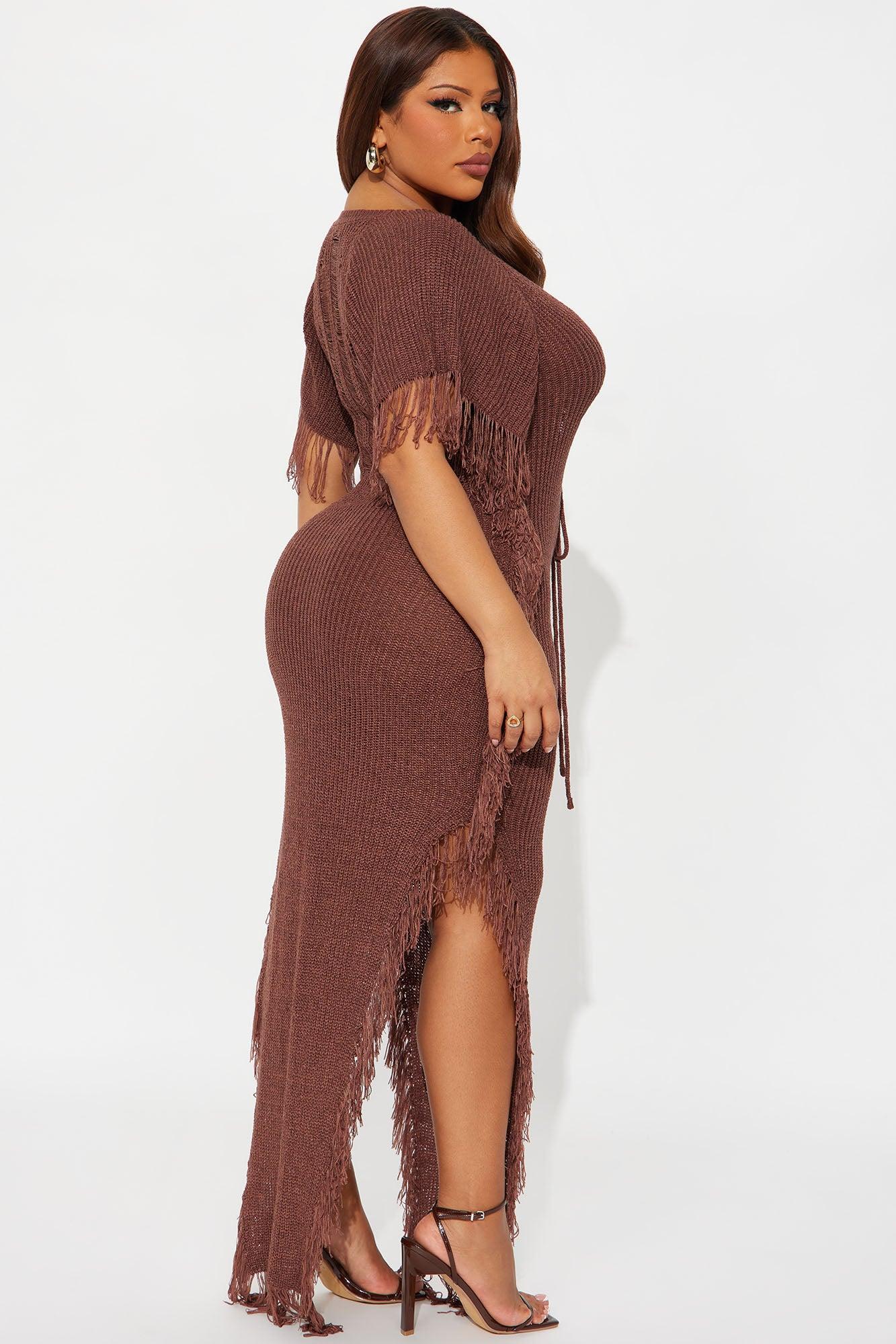 Tatiana Knit Maxi Dress - Mocha Product Image