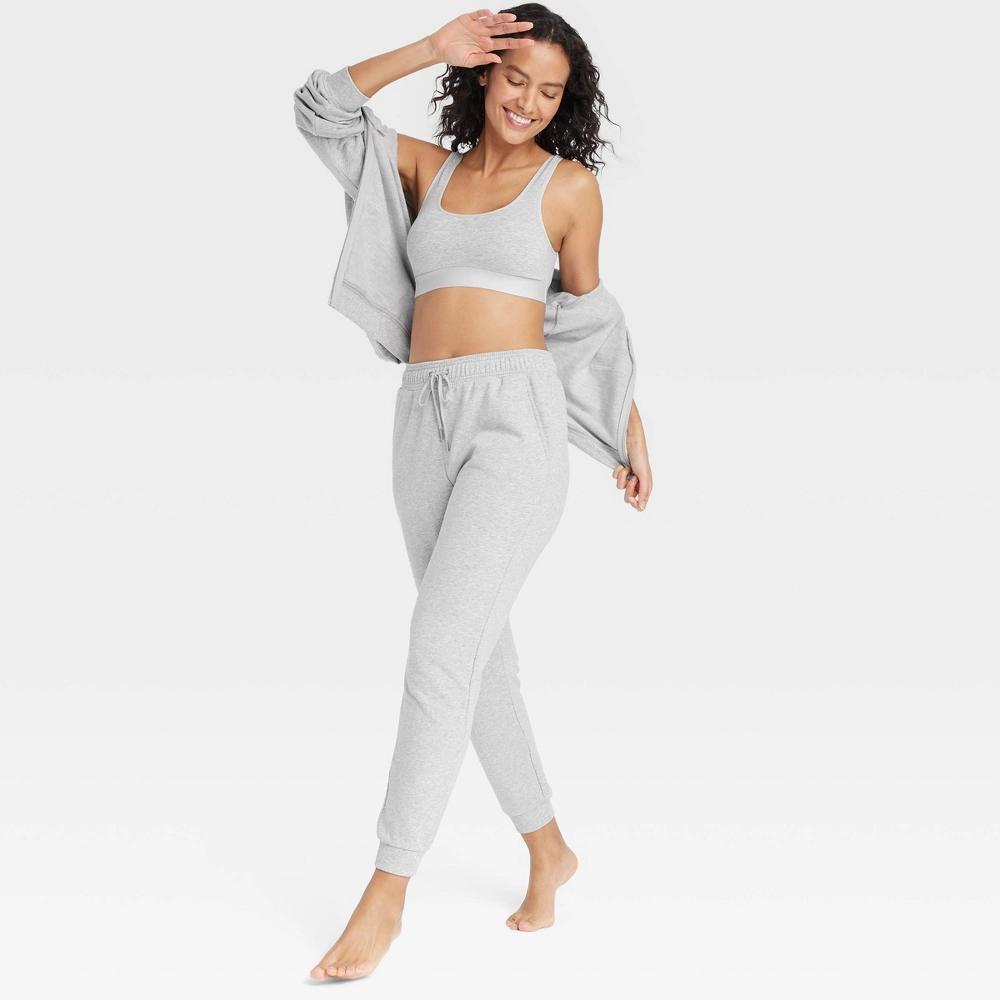 Women's Fleece Jogger Pants - Auden™ S: Tapered Leg, Front Tie Product Image