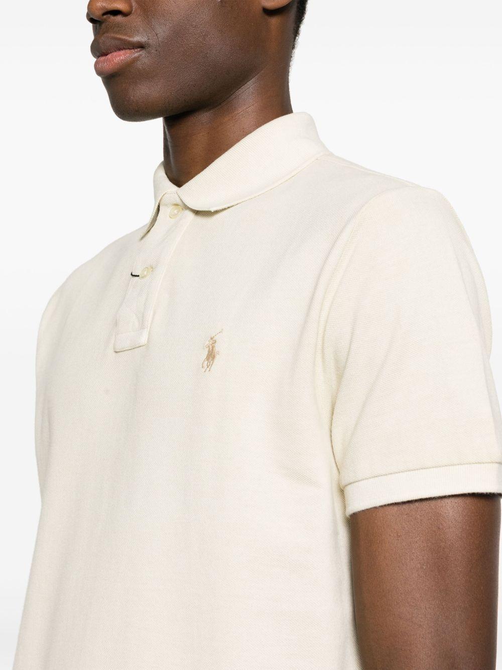 logo-embroidered cotton polo shirt Product Image