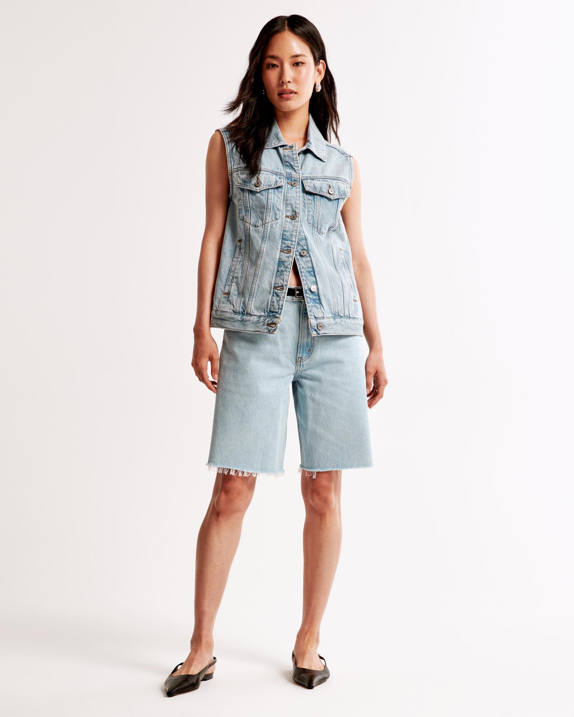 Denim Trucker Vest Product Image