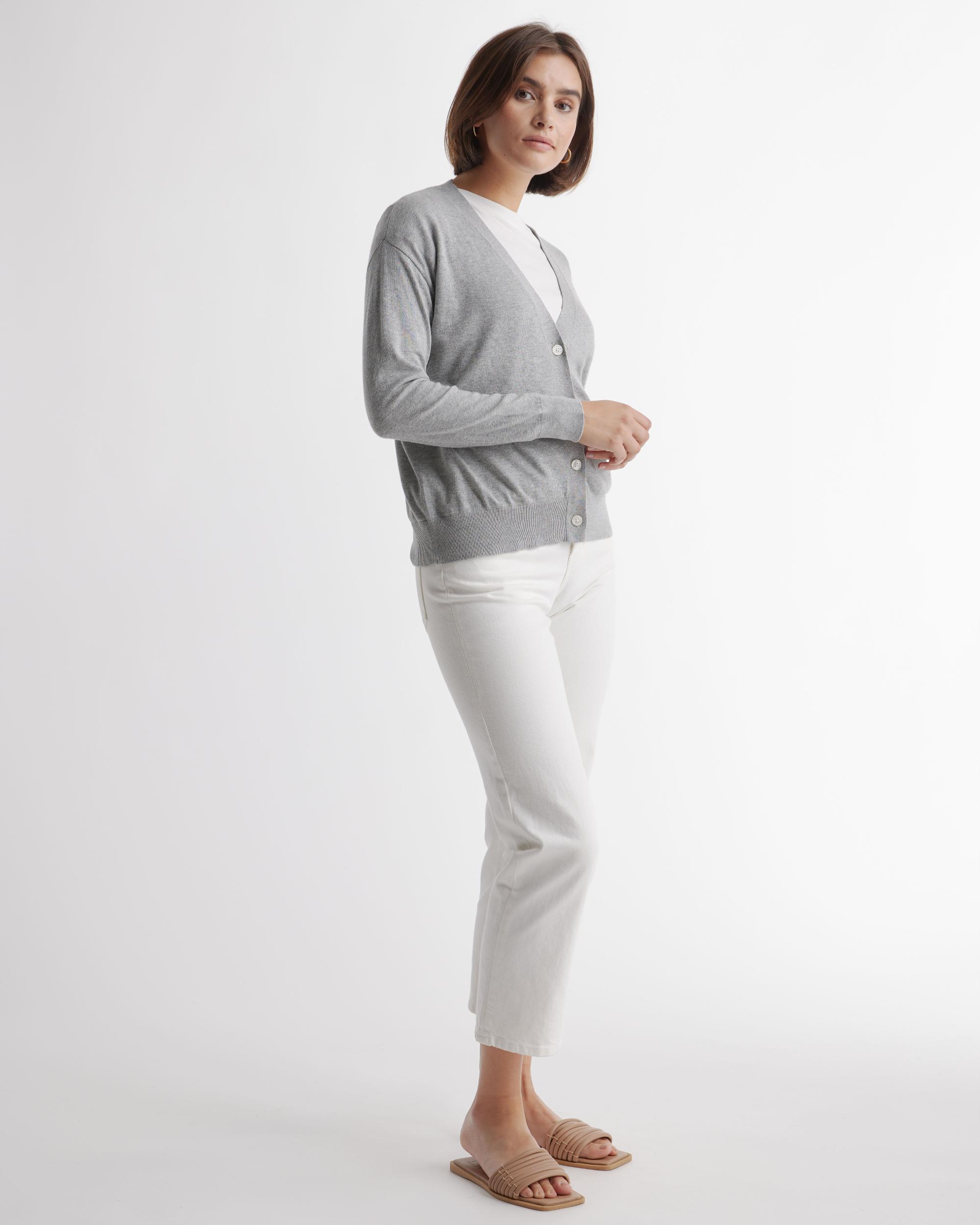 Quince | Women's Lightweight Cotton Cashmere Cardigan Sweater Size XL, Organic Cotton Product Image