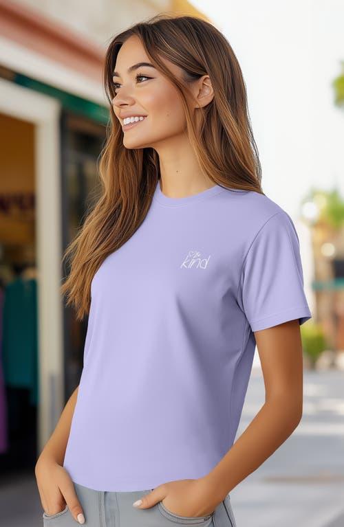 Dalix Be Kind Womens Relaxed Tee in Dark Lavender at Nordstrom, Size Xx-Large Product Image
