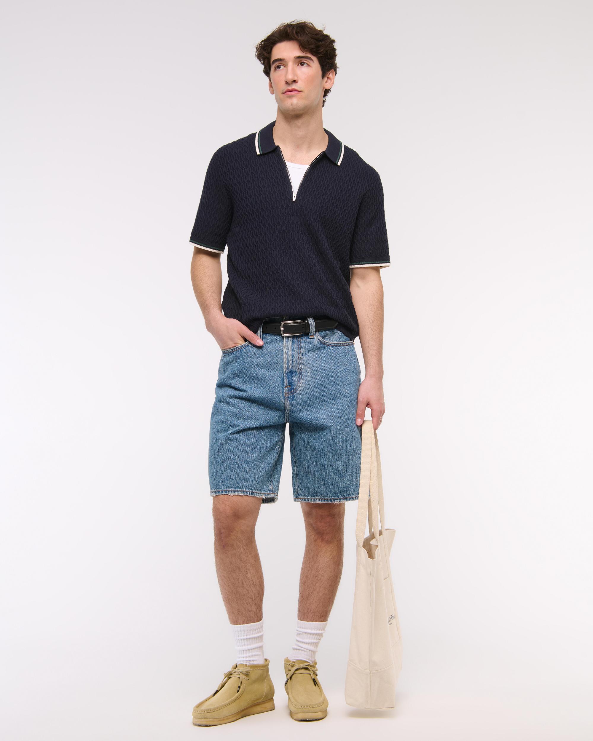 Tipped Zip Sweater Polo Product Image